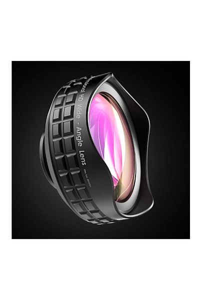 Generic OKI Optic Pro 110 Degree Wide Angle Clip-On Phone Camera Lens Black