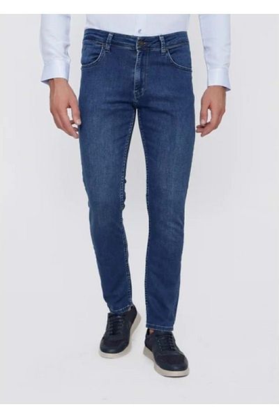 HACKER DENIM Hacker Aden T908-530 Men's Denim Plus Size Lycra Jeans - T908 - Blue