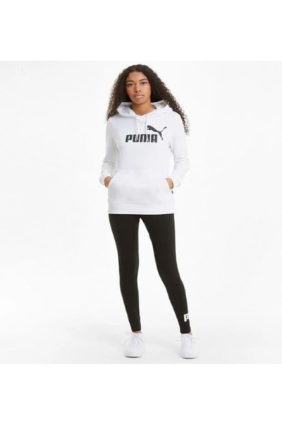 Puma Γυναικείο φούτερ με κουκούλα Ess Logo - Λευκό, St02667-white-xs Tr 586791_02