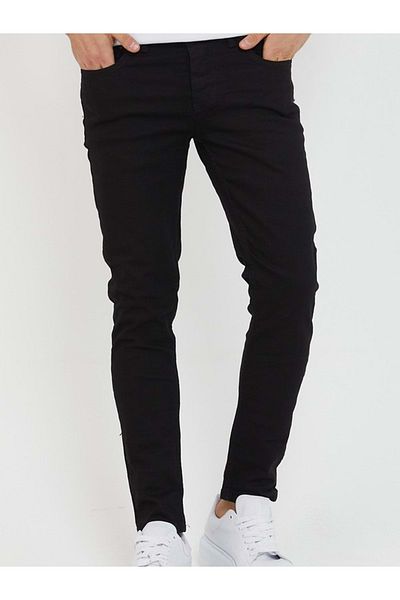 HACKER DENIM Hacker Tom T623 - Men's Black Slim Fit Satin Pants - St00692-33