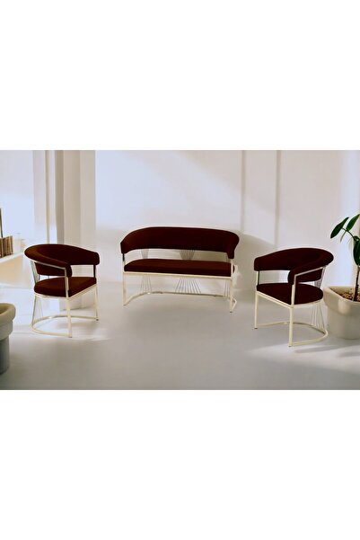 Rozexi Rio Çay Seti Takımı Koltuk Takımı Oturma Odası Kafe Antre Hol Ofis 2+1...