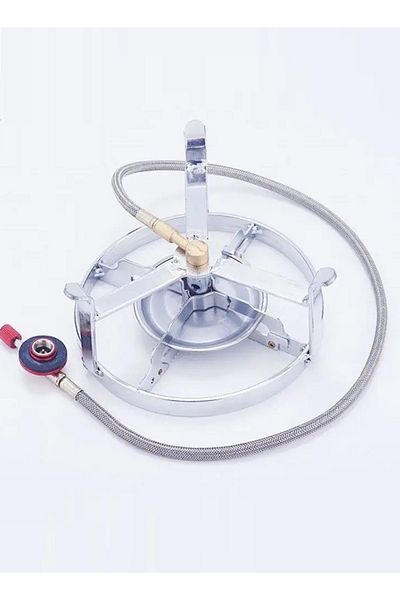 Cady One Round gas stove, strong steel, for trips and camping, practical and easy to carry