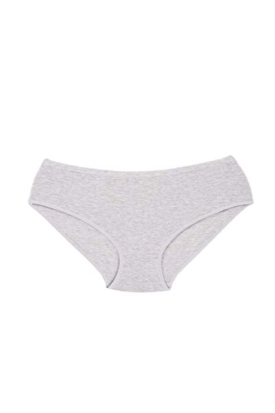 Ceylanoğlu Gray Women's Rib Panties C-106 - 4 Pack