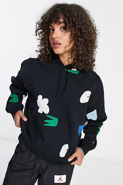 Nike Γυναικεία σειρά Jordan Artist Loose Fit Flight Fleece Hoodie Γυναικεία μεγάλου μεγέθους με κουκούλα