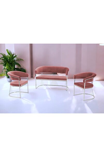 Rozexi Rio Çay Seti Takımı Koltuk Takımı Oturma Odası Kafe Antre Hol Ofis 2+1...