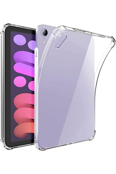 AWH Clear Case for iPad Mini 6 (8.3" 2021), Pencil Holder, Supports 2nd Gen Charging, Slim TPU