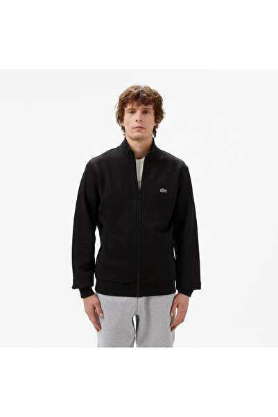 Lacoste Erkek Regular Fit Fermuarlı Siyah Sweatshirt