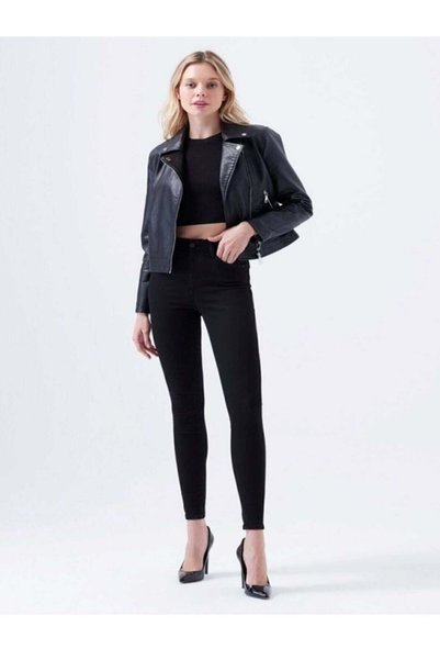 Generic Brand بيلا T 232-1302 جينز نسائي أسود من الليكرا - St00409-black-28