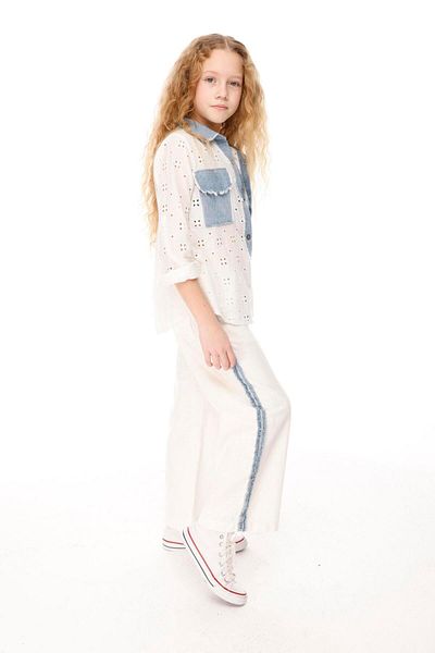 JENA Girls' Piece Trousers 7-14 Years White
