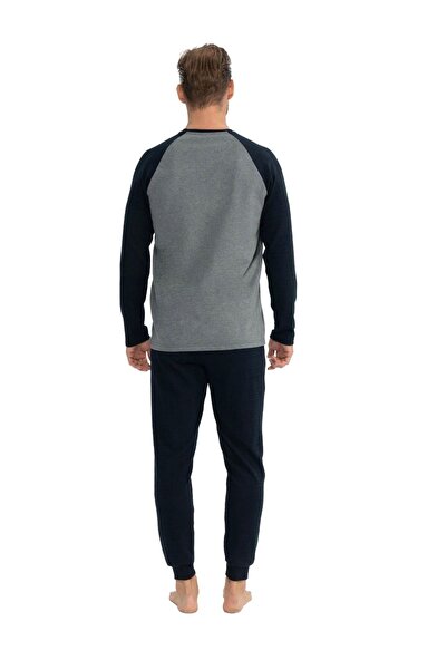 U.S. Polo Assn. Us Polo Assn. 18823 - Men's Round Neck and Elastic Leg Comfortable Home Wear - Anthracite Melange