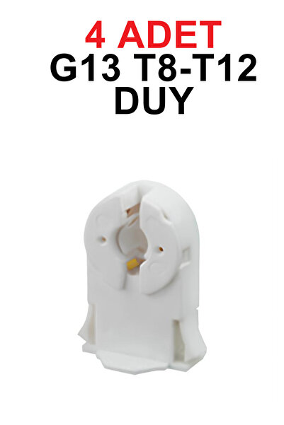Sinektech 4 Adet G13 T8-t12 Floresan Lamba Duyu - Etanj Armatür Duyu