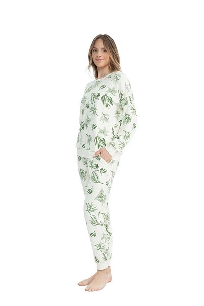 U.S. Polo Assn. 17105 Costum de pijama verde cu mânecă lungă pentru femei