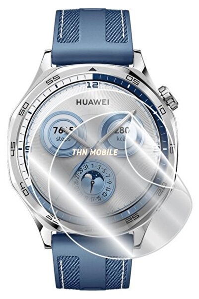 THN MOBILE Huawei Watch Gt 5 Pro 46mm  9H Nano Ekran Koruyucu 2 Adet uyumlu