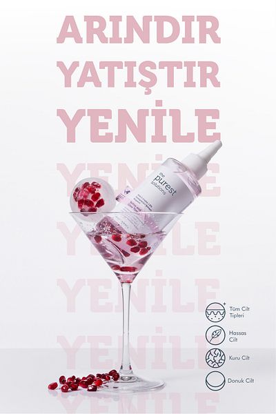 The Purest Solutions Καθαριστικό και φωτεινό PHA Pink Tonic για ευαίσθητο δέρμα
