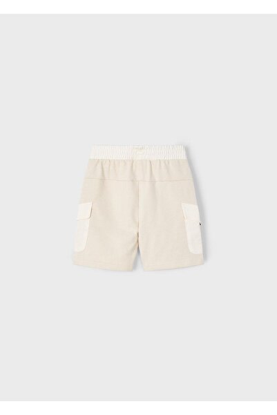 MAYORAL Boy's Combed Cotton Shorts with Pockets