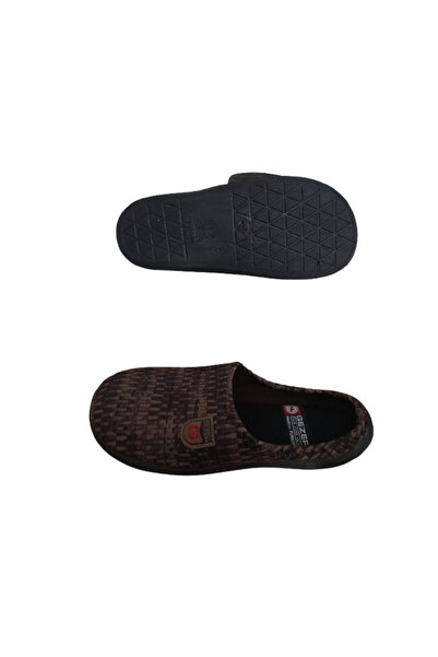 GEZER Чоловічі коричневі ортопедичні тапочки для дому