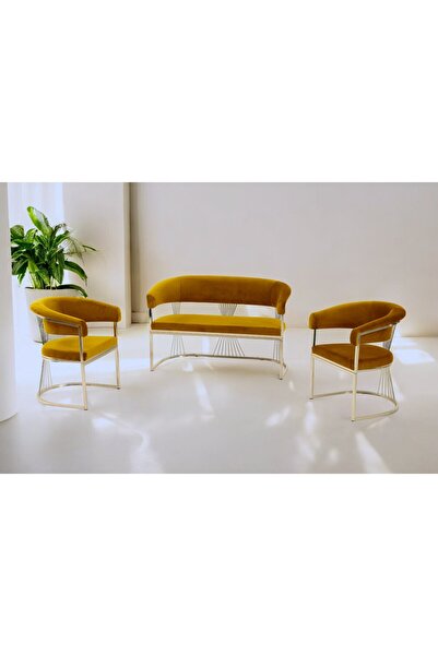 Rozexi Rio Çay Seti Takımı Koltuk Takımı Oturma Odası Kafe Antre Hol Ofis 2+1...