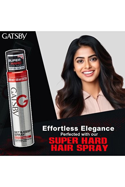 GATSBYLADY LONDON بخاخ مثبت الشعر سوبر هارد 250 مل