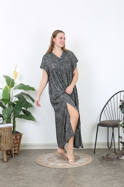 XL Modam Women's Linen Large Size Shirt Dress