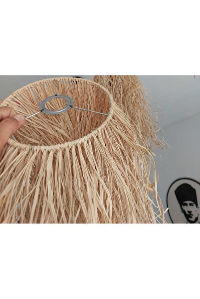 Ağış Elektrik Dekoratif Rafya Avize