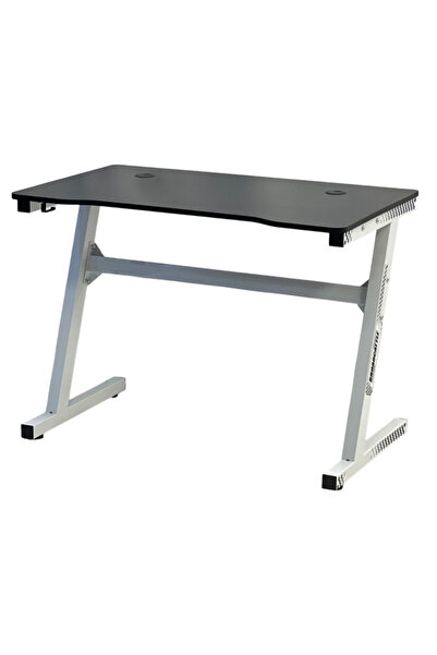 TrentonGCC مكتب ألعاب عصري – بإطار معدني قوي باللون الأبيض 100×60×72 سم