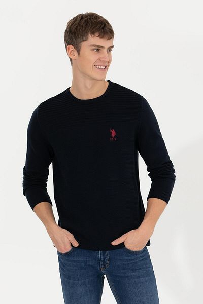 U.S. Polo Assn. Мъжки тъмносин пуловер