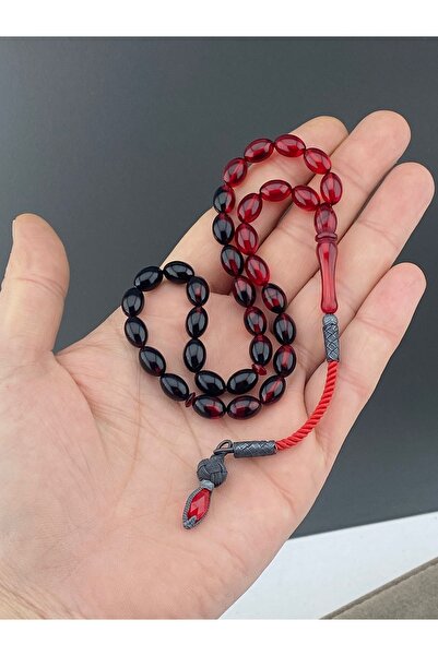 tesbihay Beyzi Kesim Fire Chihlimbar Argint Kazaz Rozariu