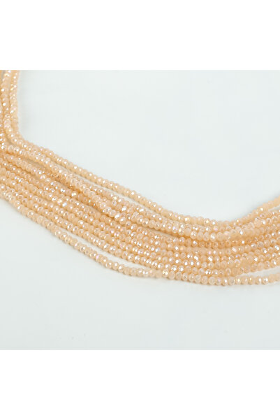 yfhobi 1 Dizi (145-155 Adet) - 2 mm Yassı Kristal Cam Boncuk Dizisi Mat Janja...