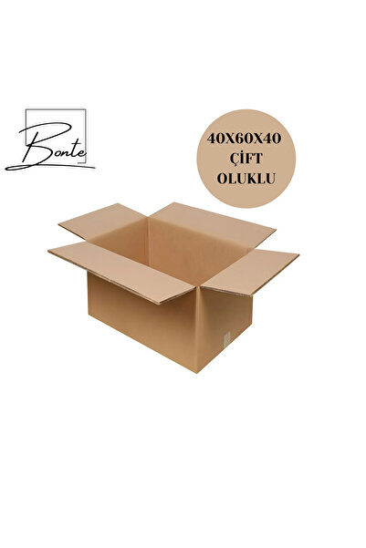 Genel Markalar 40x60x40 Çift Oluklu 5 Adet Kalın Karton Koli 50 Kg Kapasiteli Çeyiz Kolisi Taşıma Kolisi