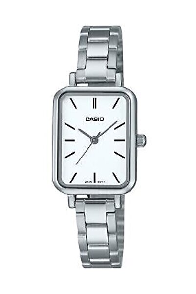 Casio Kadranı Beyaz Kordonu Gümüş Renk Kadın Kol Saati