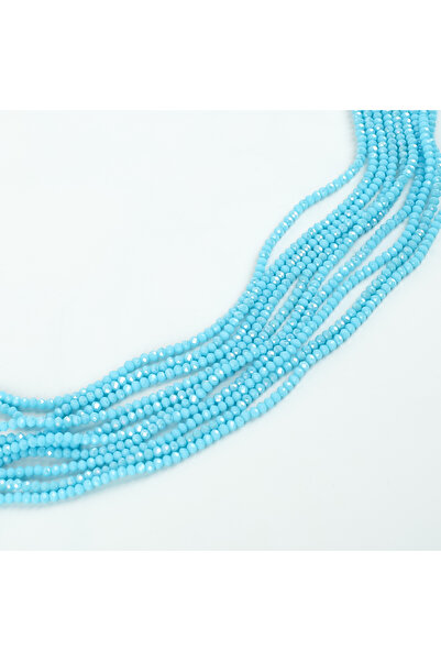 yfhobi 1 Dizi (145-155 Adet) - 2 mm Yassı Kristal Cam Boncuk Dizisi Mat Janja...