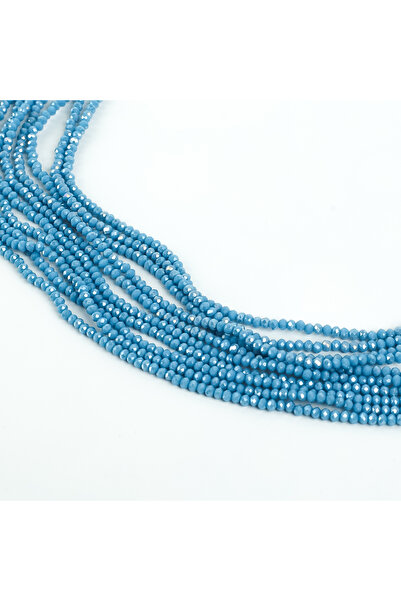 yfhobi 1 Dizi (145-155 Adet) - 2 mm Yassı Kristal Cam Boncuk Dizisi Mat Janja...