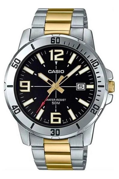Casio Gold Silver Color Men's Wristwatch