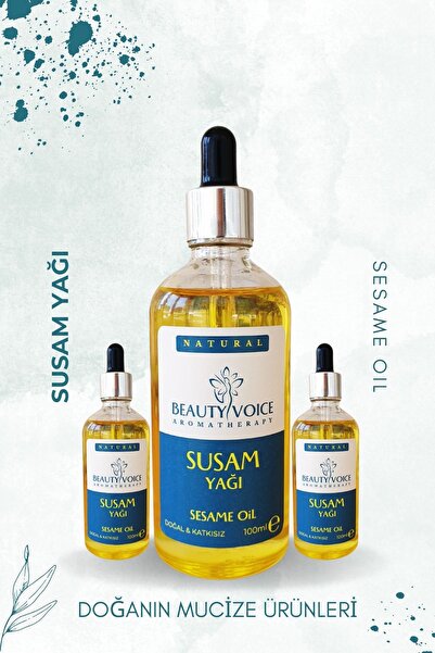 Katkısız Soğuk Sıkım Susam Yağı 300ml | 3lü Set