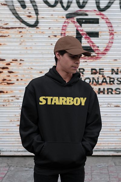 SEVBANO The Weeknd Printed Unisex Oversize Design Singer Starboy Hoodie