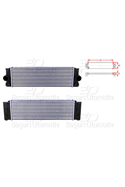 Genel Markalar TURBO RADYATORU (INTERCOOLER) 640X202X64 | VW CRAFTER SPRINTER...