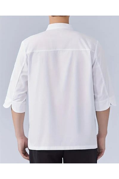 Butik Men's White Cheef Cooking Jacket