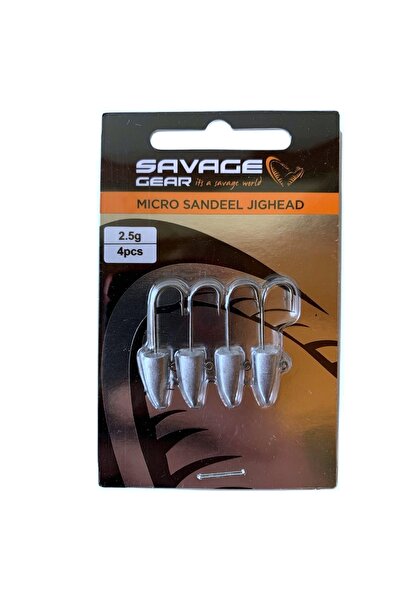 Savage Gear LRF Micro Sandeel Jighead Zoka (4'lü Paket) 2.5gr