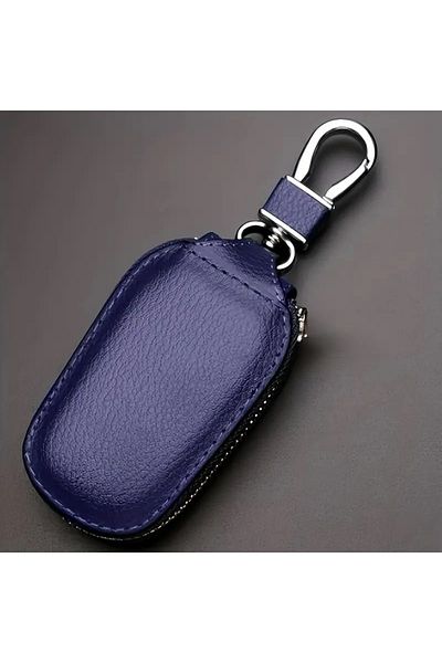 Kubilayoğlu Premium Navy Blue Car Smart Keychain Case Holder, Scratch Resistant Dustproof