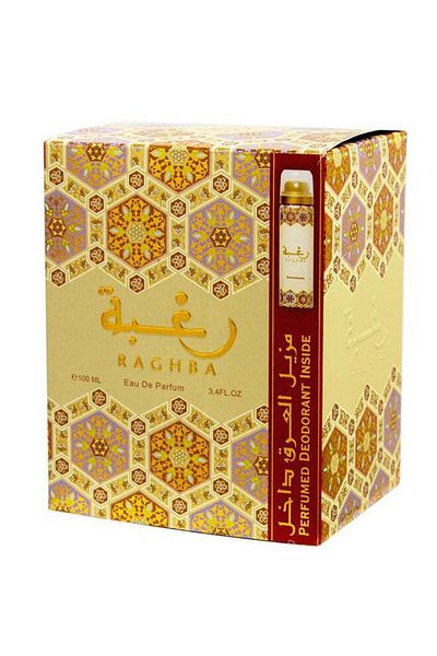 lattafa Raghba EDP With Perfumed Deodorant 100ml