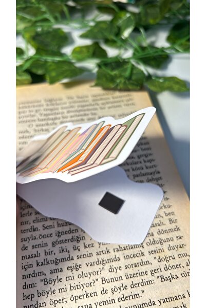 Handeto Kraft Kitap Kahve Mıknatıslı Kitap Ayracı, Pvc Kaplama, Parlak Ve Sert Yapı, El Yapımı