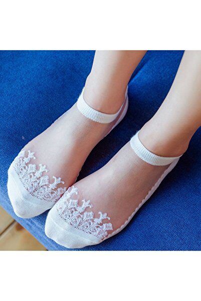 DM DEL MORE SOCKS 5 Pairs Colorful Tulle Booties Ankle Socks Set of 5