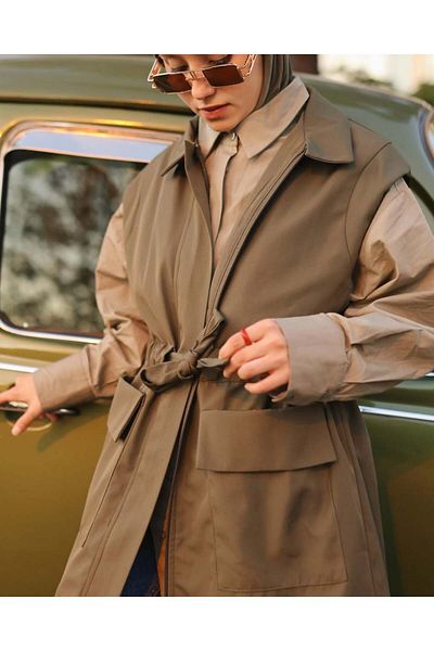SEMİNEN Front Pocket Tied Vest