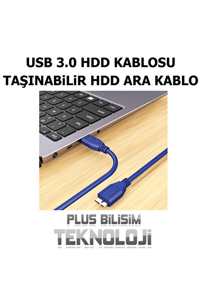 Plus Bilişim OEM Usb 3.0 Hdd Hardisk Kablosu, Taşınabilir HDD Kablosu, Data K...