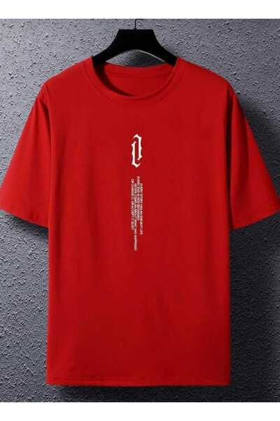 KOZİA OUTDOORS κάθετη στάμπα με λαιμόκοψη oversize unisex βασικό μπλουζάκι