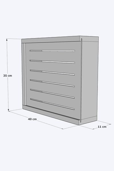 PİMDEC 40X35 Decorative Modem and Fuse Storage Box - Cable Wifi Hiding