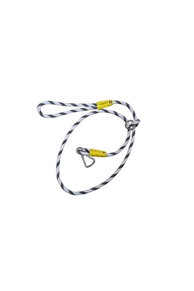 moonparacord Paracord Dog Walking Rope 120 cm White Color Black Stripe