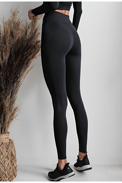 BEHLIVE High Waist Black Shiny Recovery Leggings