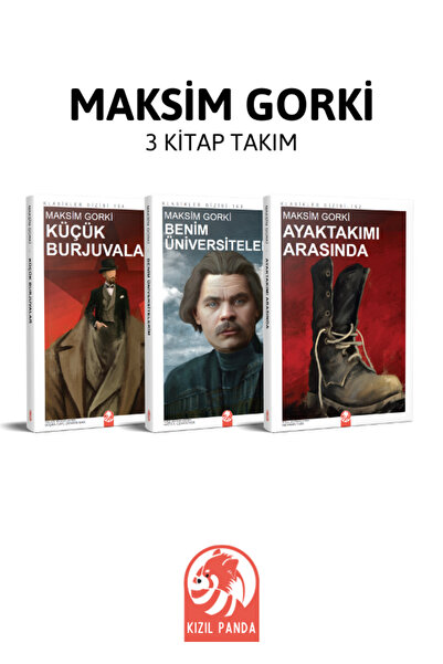 Kızıl Panda Yayınevi Maksim Gorki Seti (3 Kitap)