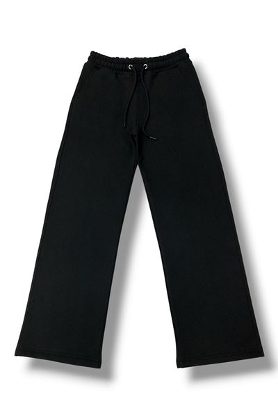 MASSMODA Χοντρές χειμερινές γυναικείες πιτζάμες - 3 κλωστές, φαρδύ πόδι, συμπαγής αναστολή φούτερ